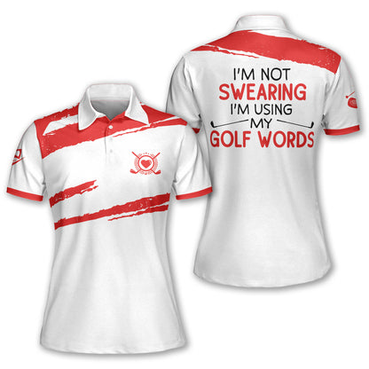 Golf Swearing Colorfun Polo Shirt I0323