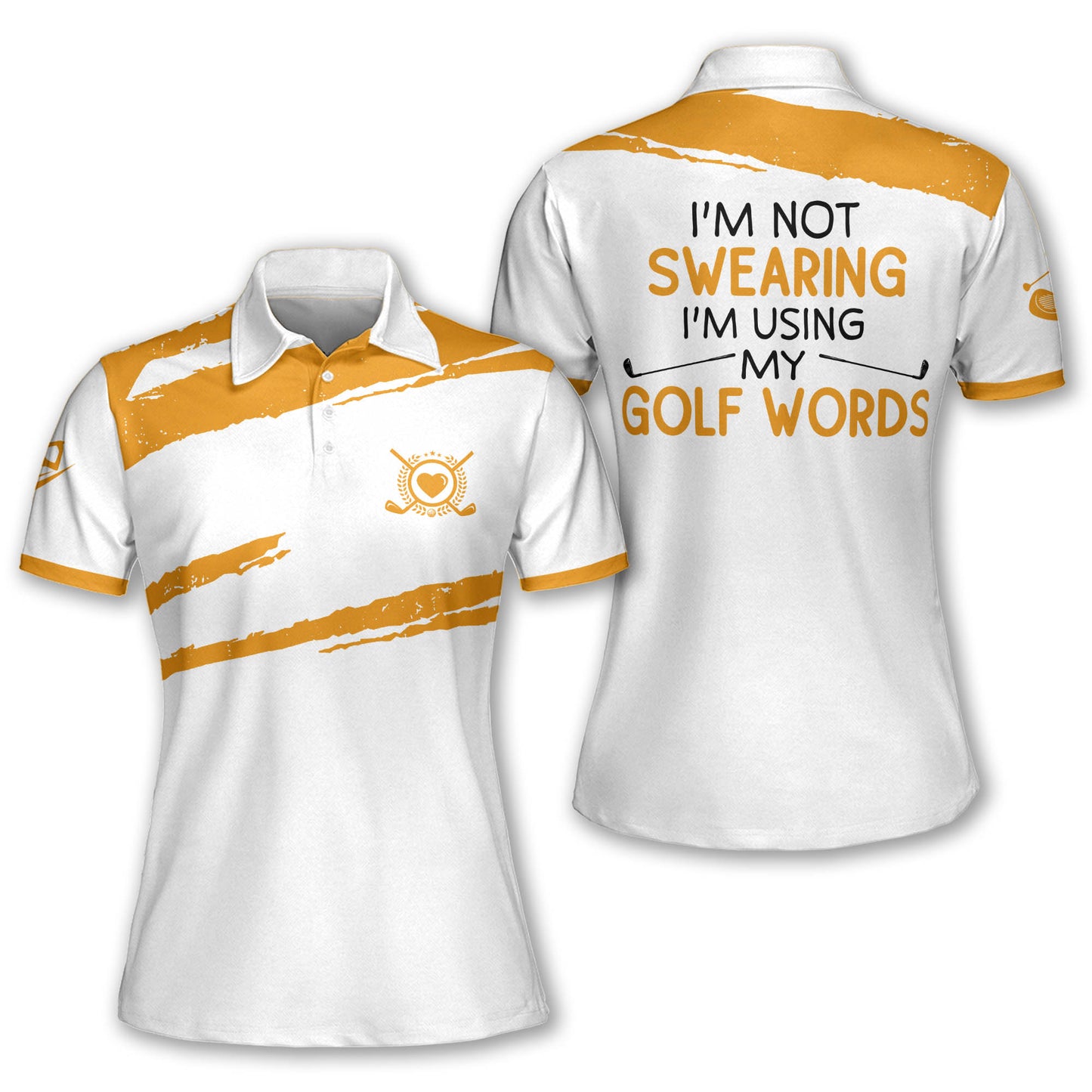 Golf Swearing Colorfun Polo Shirt I0323