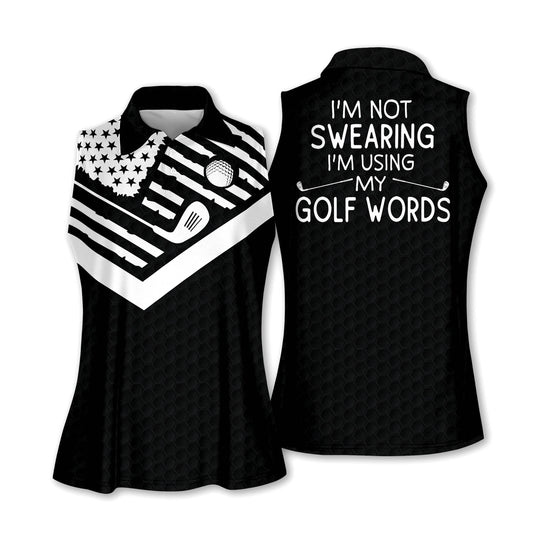 I Am Using My Golf Words Polo Shirts I0357