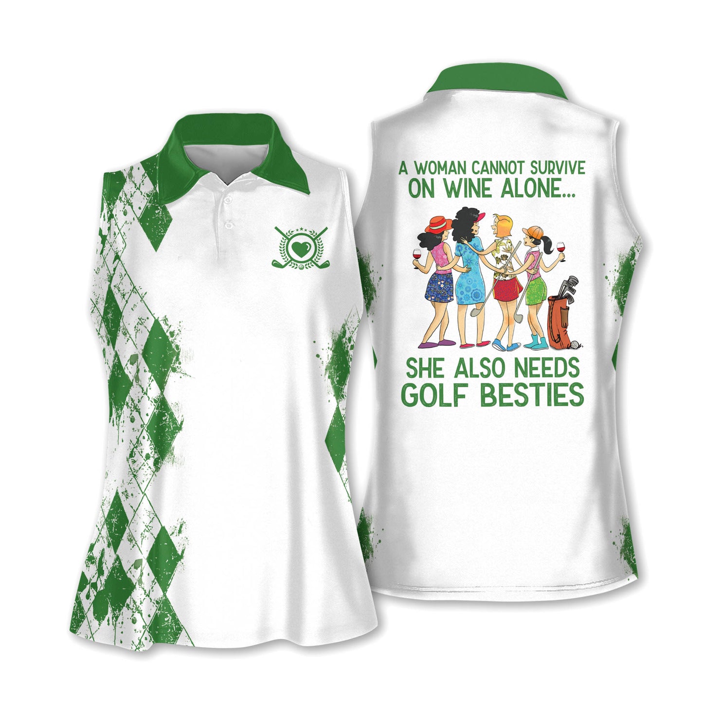 Real Grandmas Play Golf Golf Shirts I0390