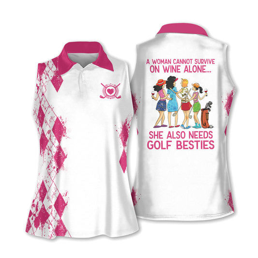 She Also Needs Golf Sleeveless Shirt I0392