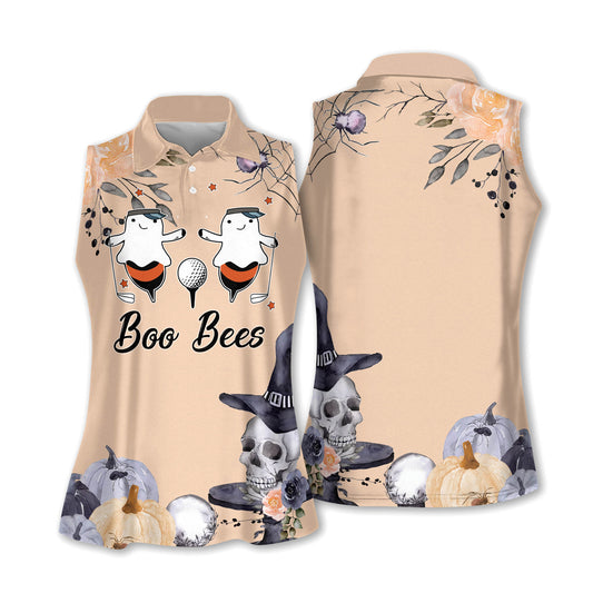 Happy Halloween Boo Orange Golf Shirts I0395