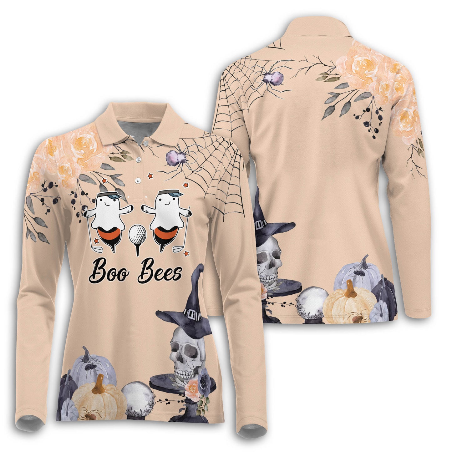 Happy Halloween Boo Orange Long Sleeve I0395