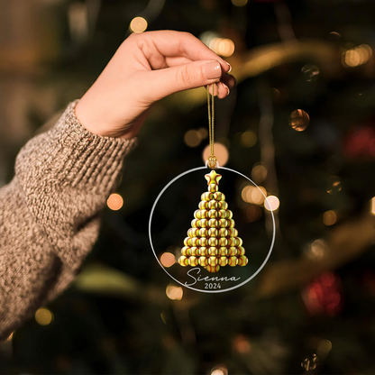 Personalized Softball Tree Christmas Ornament, Custom Name Softball Players Fans Coaches Ornament ON0865