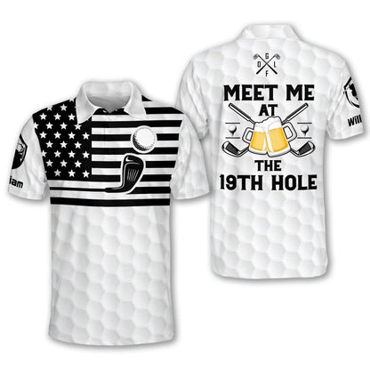 Meet Me At The 19th Hole Golf Polo GM0108