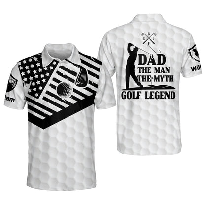 Dad The Man The Myth Golf Polo GM0181