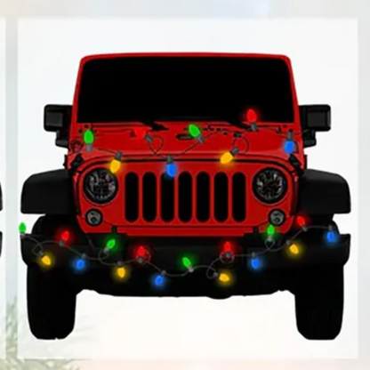 Personalized Off-road Car Vehicle Christmas Light Ornament, Custom Name Jee-p Lover Ornament ON1312