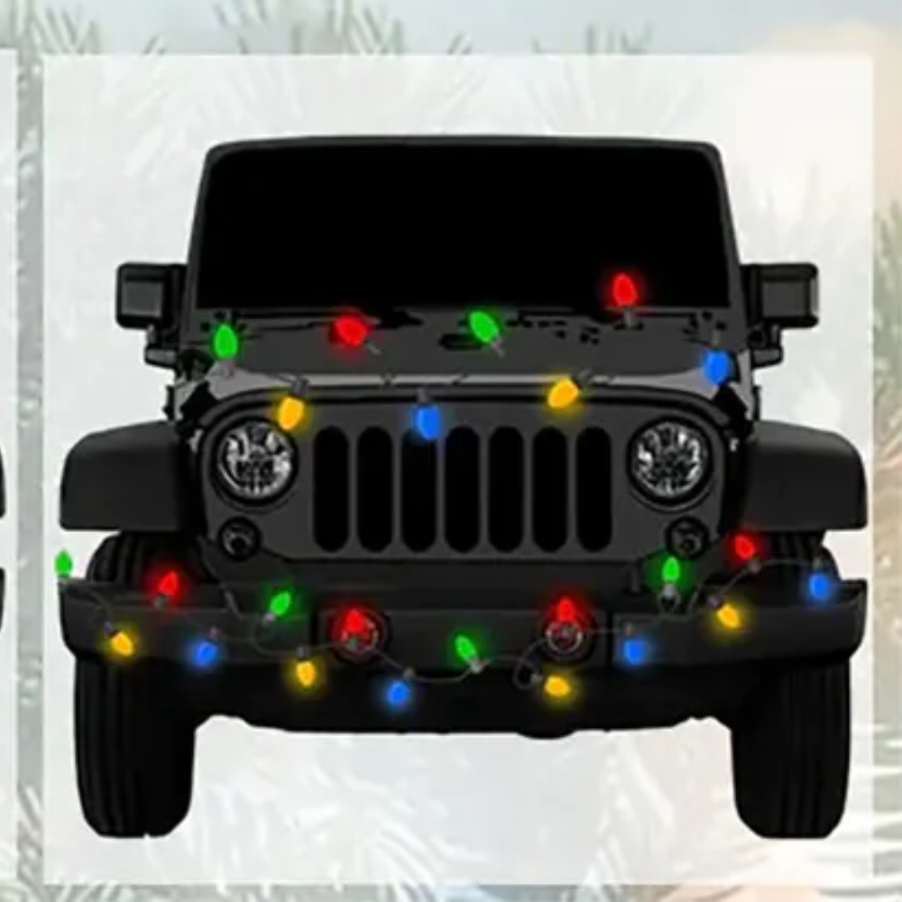 Personalized Off-road Car Vehicle Christmas Light Ornament, Custom Name Jee-p Lover Ornament ON1312