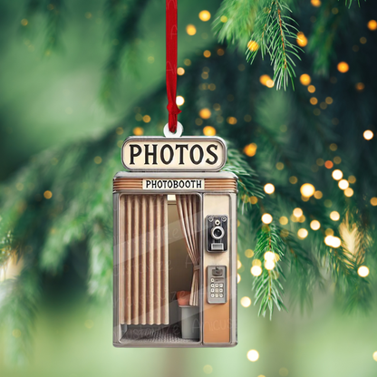 Photobooth Christmas Ornament, Photobooth  Nostalgic Christmas Ornament ON1481