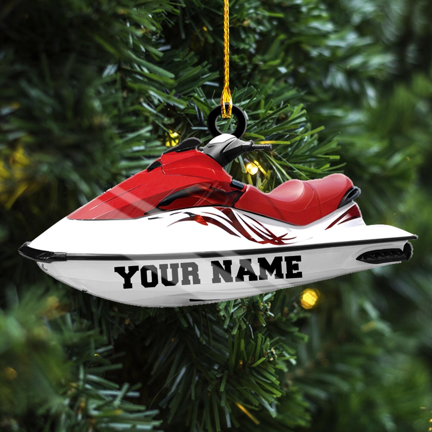 Personalized Waverunner Christmas Ornament 2024, Custom Name Wave Runner Driver Ornament ON0733