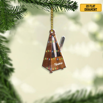 Personalized Metronome Christmas Light Ornament, Custom Name Loved Metronome Ornament ON0980