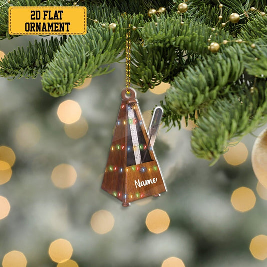 Personalized Metronome Christmas Light Ornament, Custom Name Loved Metronome Ornament ON0980