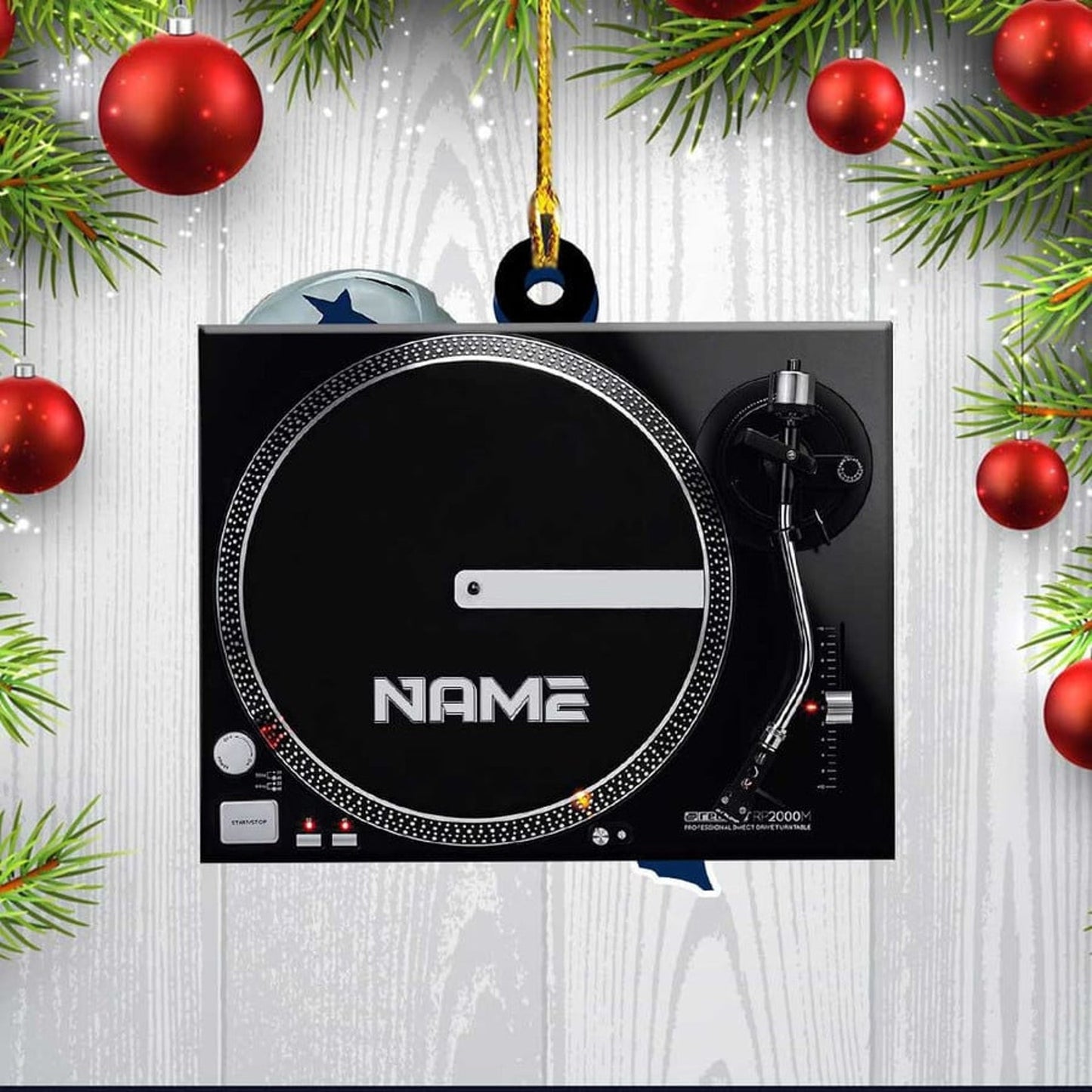 Personalized Deejay Christmas Ornament 2024, Custom Name DJ Deejay Lovers Ornament ON0727