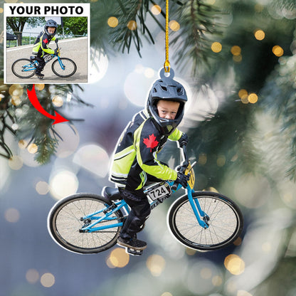 Custom Photo Bmx Riders Ornament, Personalized Bmx Riders Players Ornament ON0966