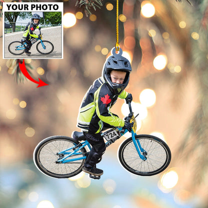 Custom Photo Bmx Riders Ornament, Personalized Bmx Riders Players Ornament ON0966