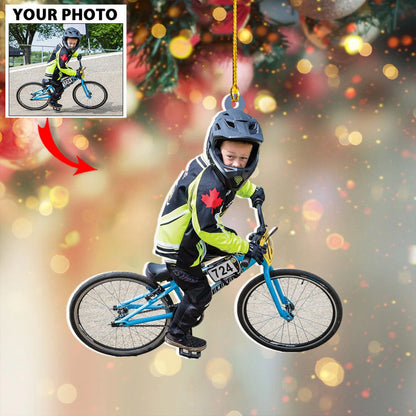 Custom Photo Bmx Riders Ornament, Personalized Bmx Riders Players Ornament ON0966