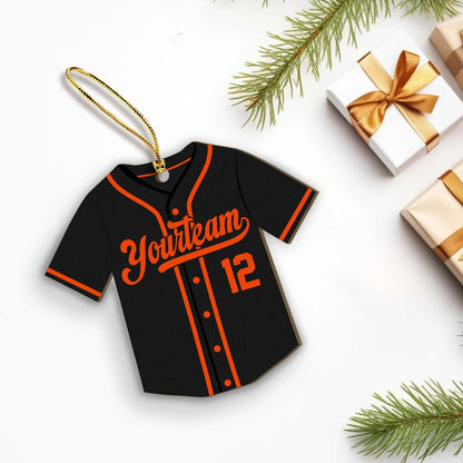 Personalized Baseball Jersey Ornament, Custom Name Number Baseball Player Ornament ON1257