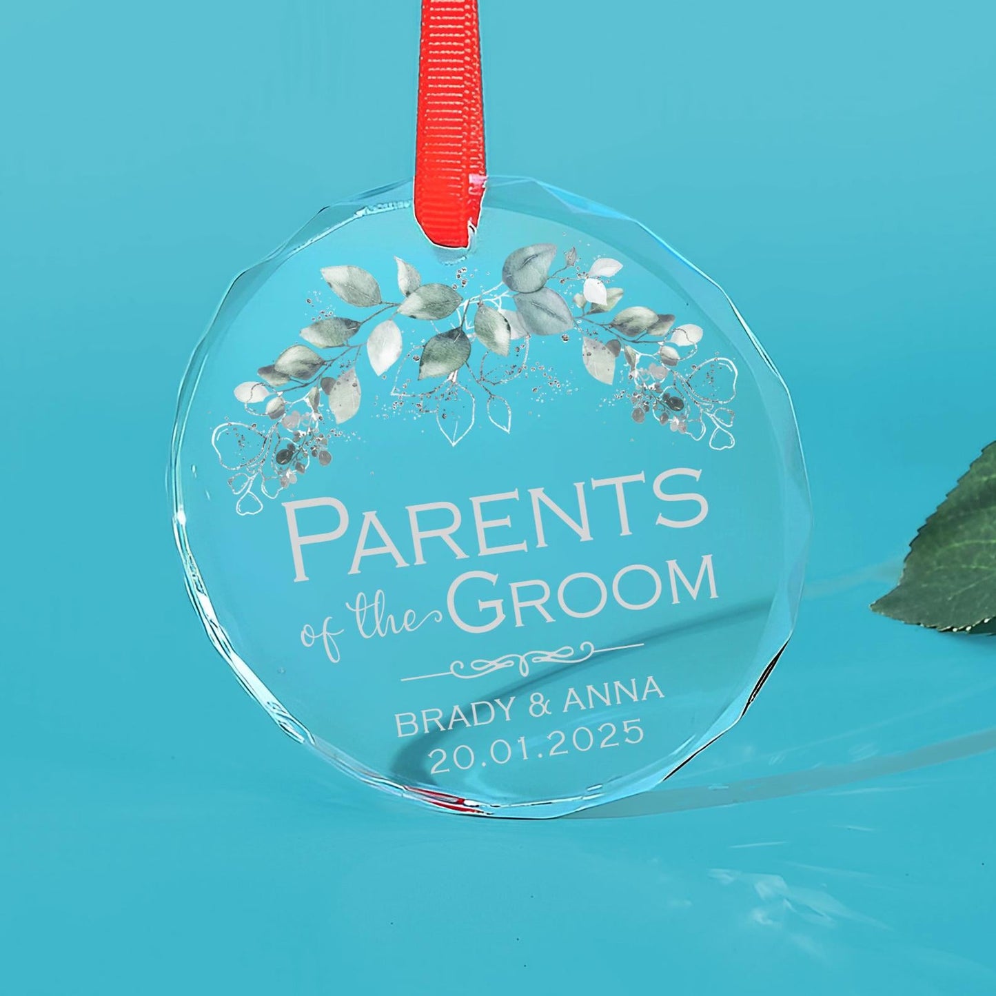 Personalized Wedding Ornament For Parents of the Bride and Groom, Custom Parent Wedding Ornament ON0804