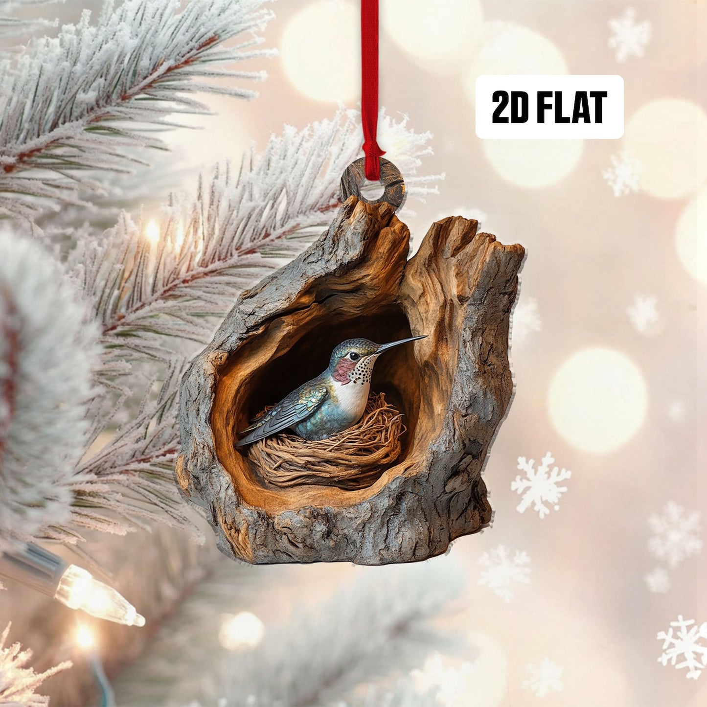 Hummingbird Christmas Ornament, Hummingbird Lover Ornament ON1168