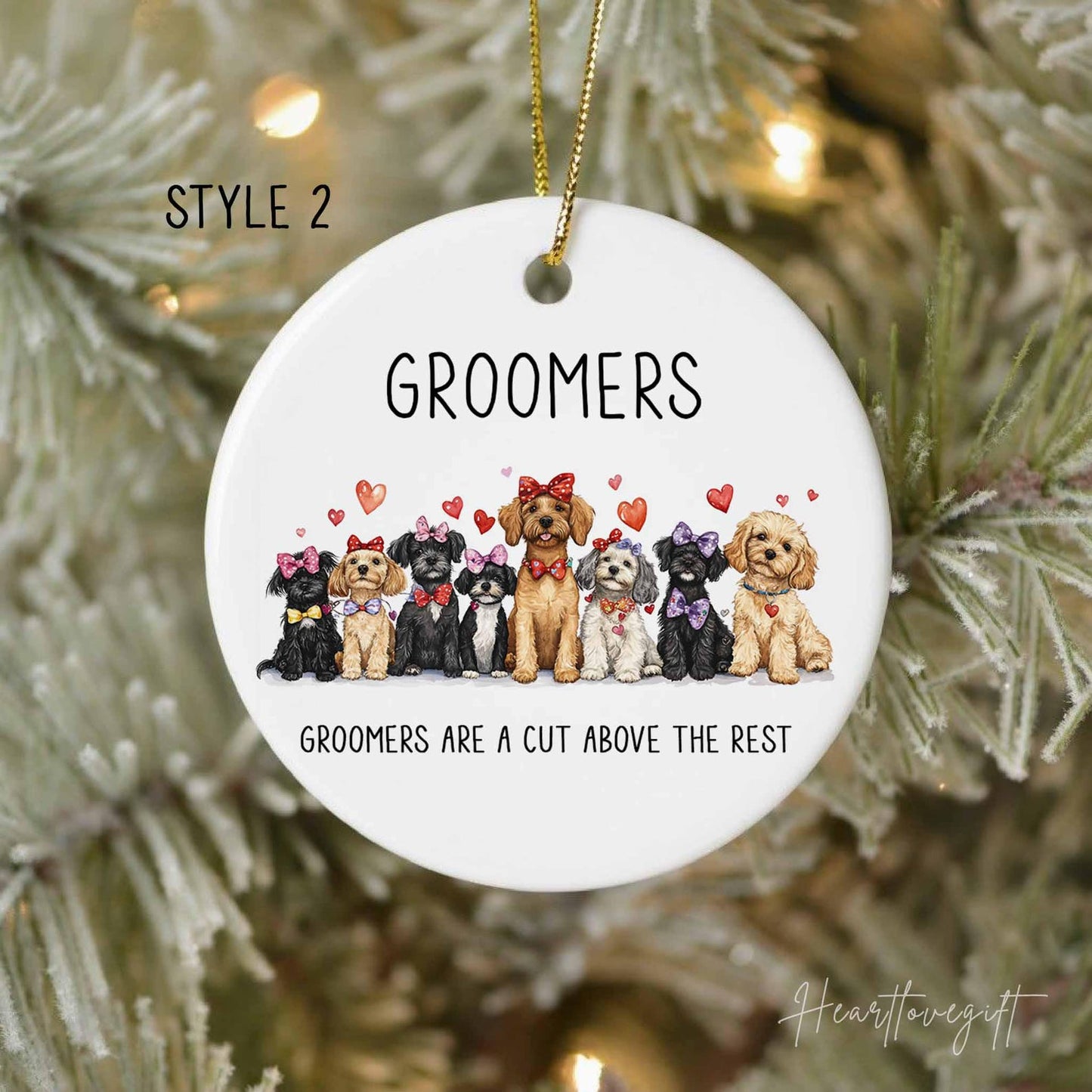 Groomers Are A Cut Above The Rest Ornament, Dog Lovers Christmas Ornament ON0715