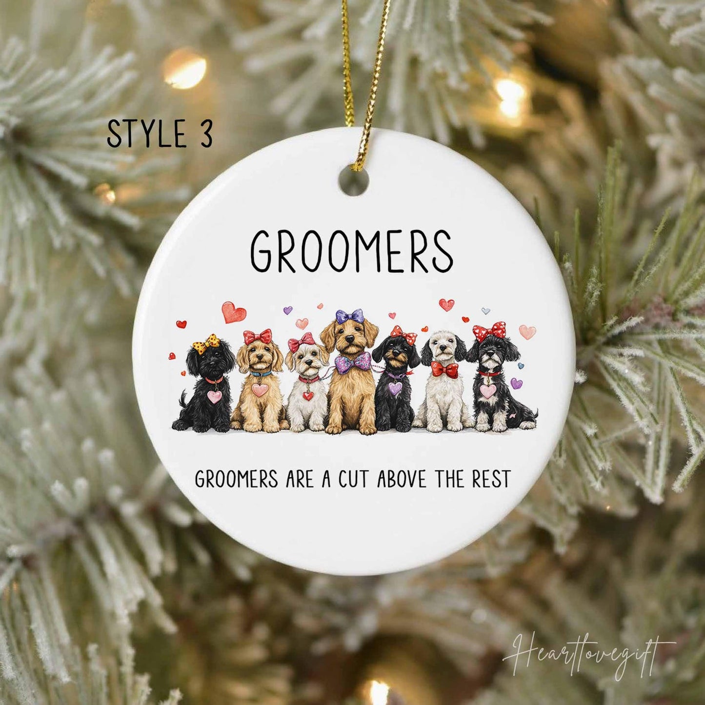 Groomers Are A Cut Above The Rest Ornament, Dog Lovers Christmas Ornament ON0715