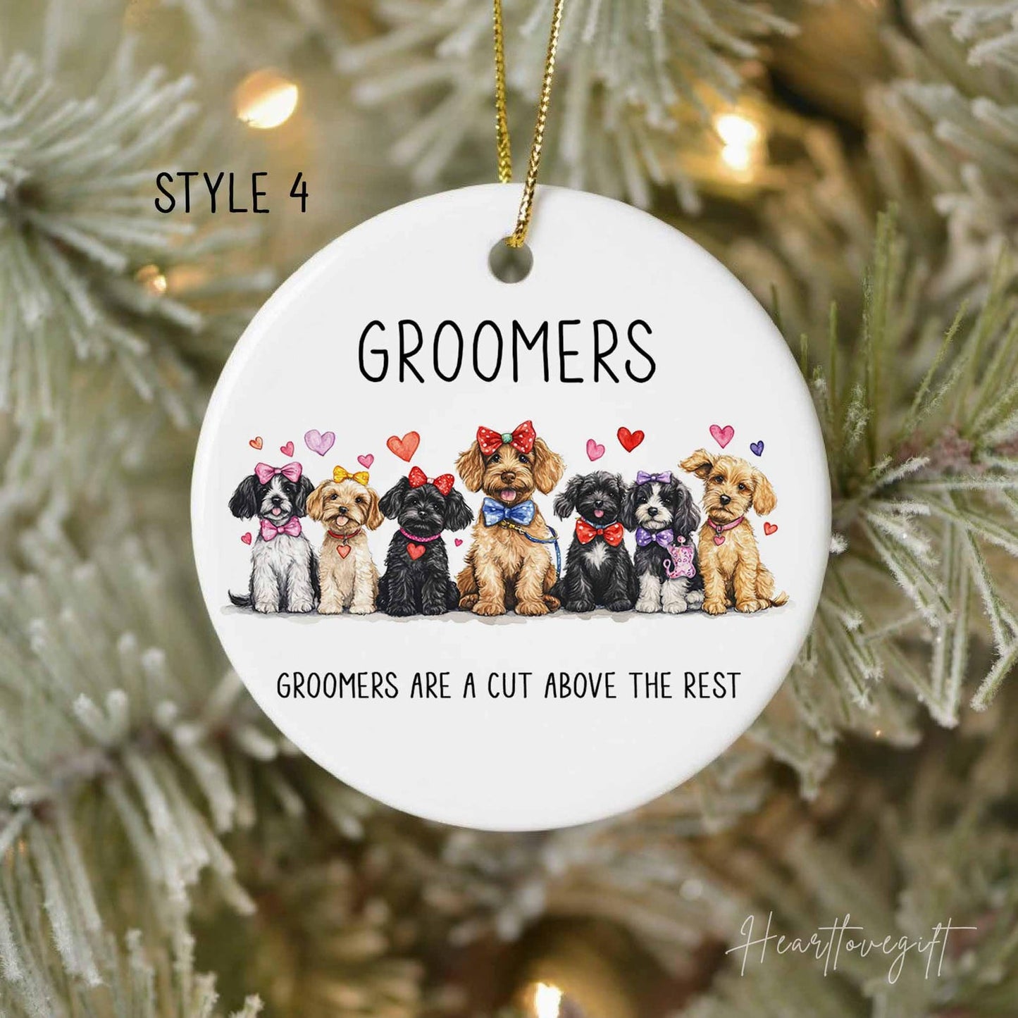 Groomers Are A Cut Above The Rest Ornament, Dog Lovers Christmas Ornament ON0715