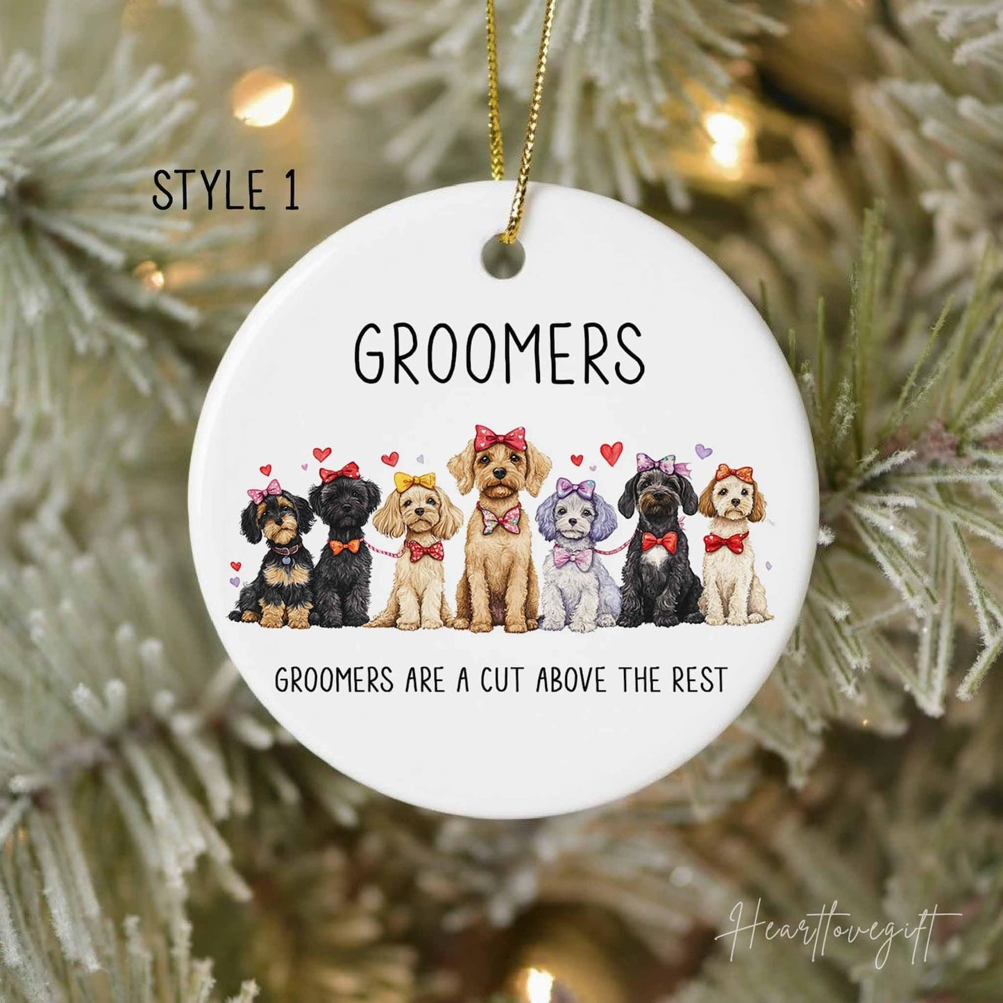 Groomers Are A Cut Above The Rest Ornament, Dog Lovers Christmas Ornament ON0715