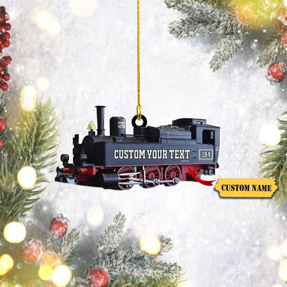 Personalized Railroader Christmas Ornament, Custom Name Railroader Ornament ON0738