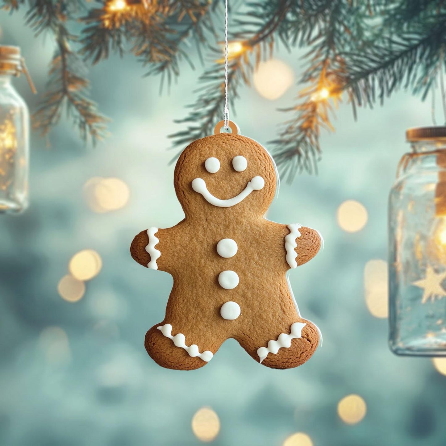 Gingerbread Man Cookie Ornament, Gingerbread Cookie Baker Ornament ON1359