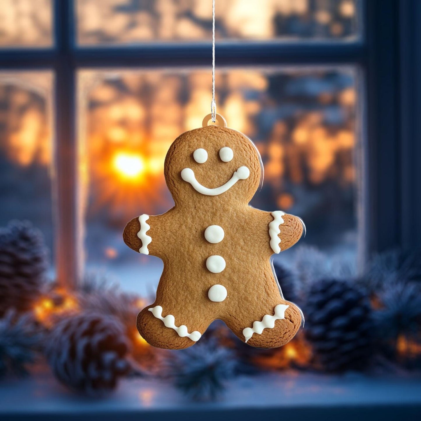 Gingerbread Man Cookie Ornament, Gingerbread Cookie Baker Ornament ON1359