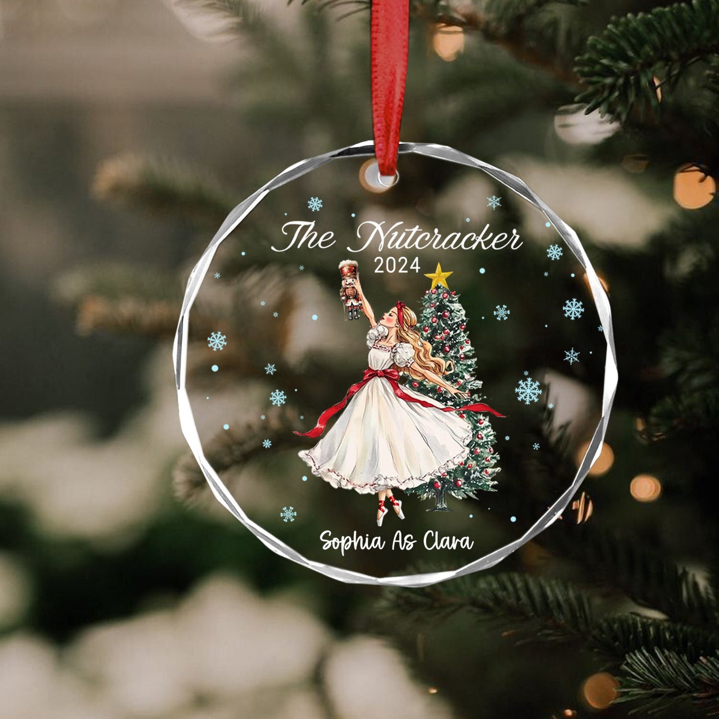 Personalized The Nutcracker Ballet Dancer Clara Ornament, Custom Nutcracker Clara Ornament With Name ON0898