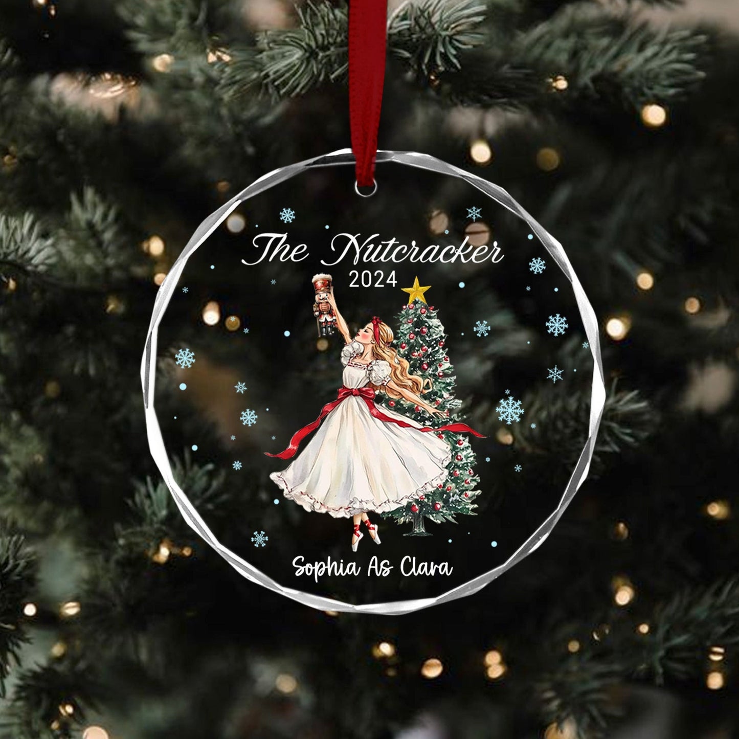 Personalized The Nutcracker Ballet Dancer Clara Ornament, Custom Nutcracker Clara Ornament With Name ON0898