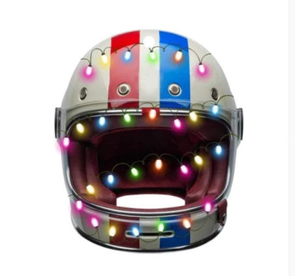 Personalized Racing Helmet Light Christmas Ornament, Custom Name Racing Lovers Ornament ON1049