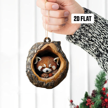 Red Panda Christmas Ornament, Red Panda Lover Ornament ON1170