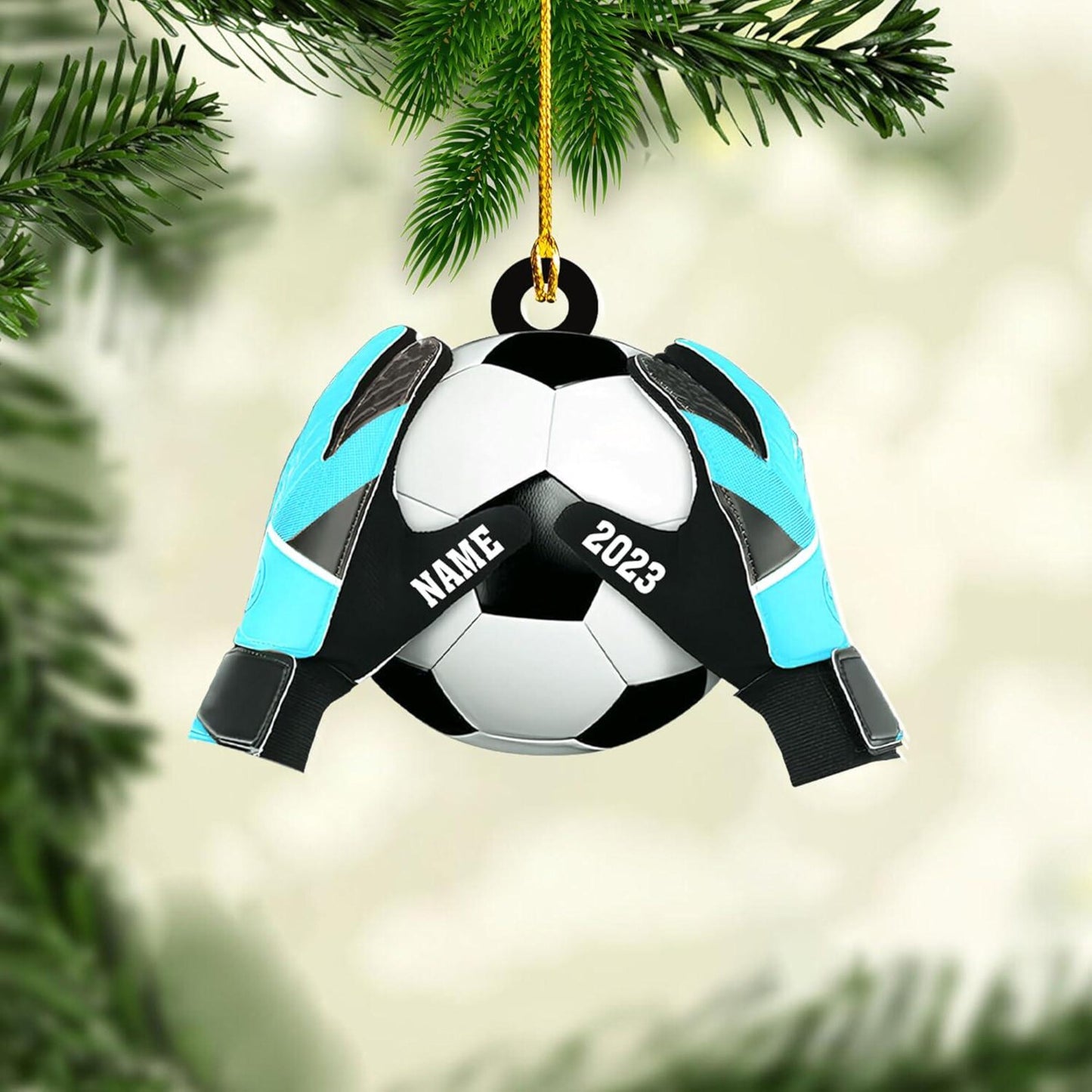 Personalized Soccer Goal Keeper Christmas Ornament 2024, Custom Name Soccer Soccer Lover Ornament ON0703