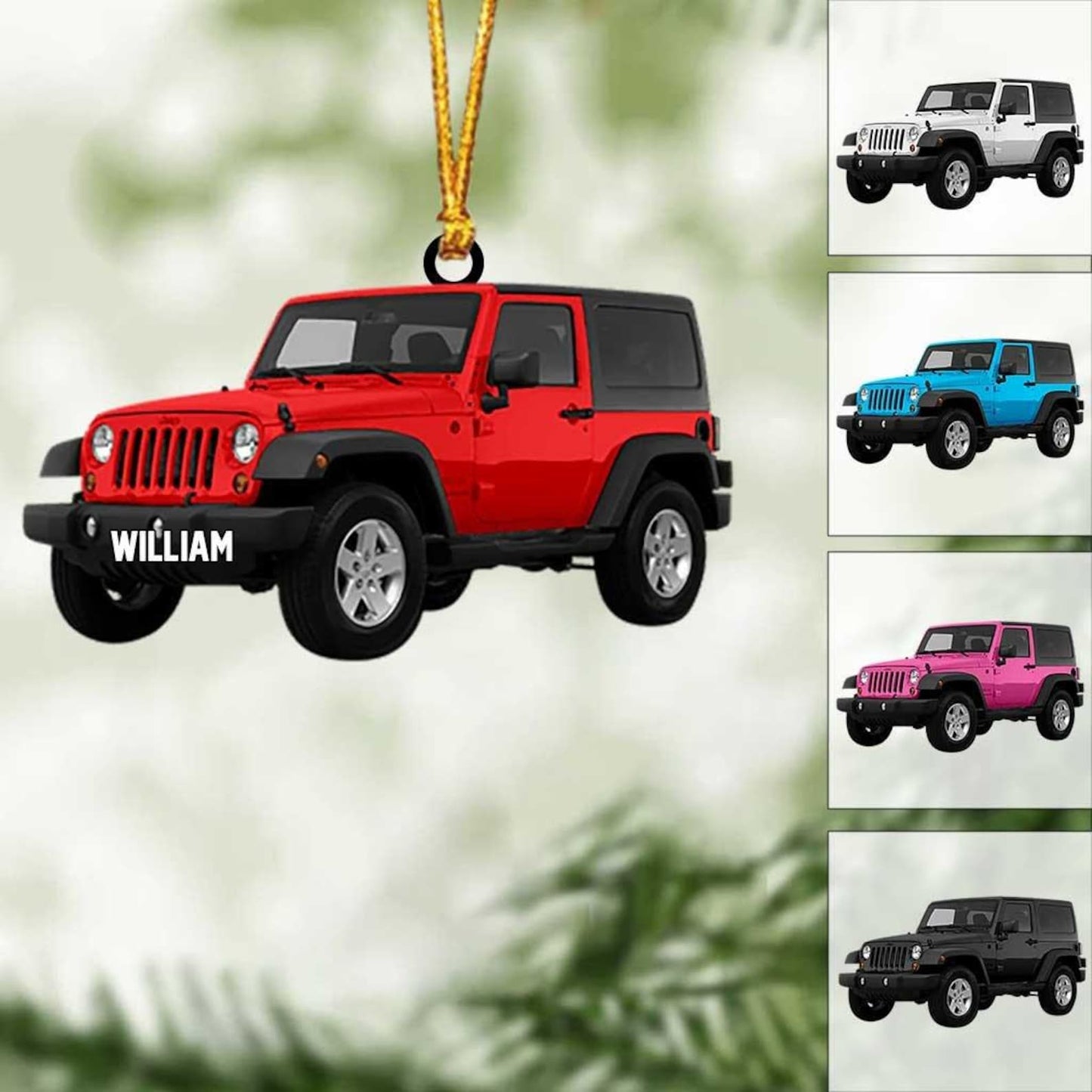 Personalized Off Road Car Christmas Ornament, Custom Name Off Road Car Lover Ornament ON1045