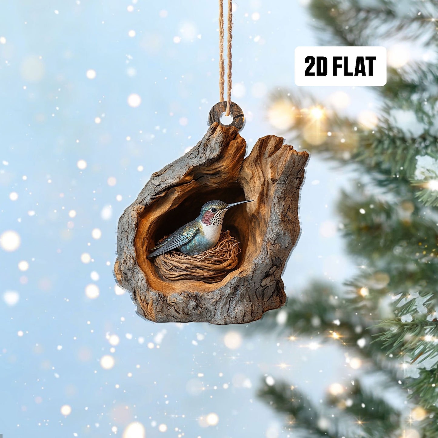 Hummingbird Christmas Ornament, Hummingbird Lover Ornament ON1168