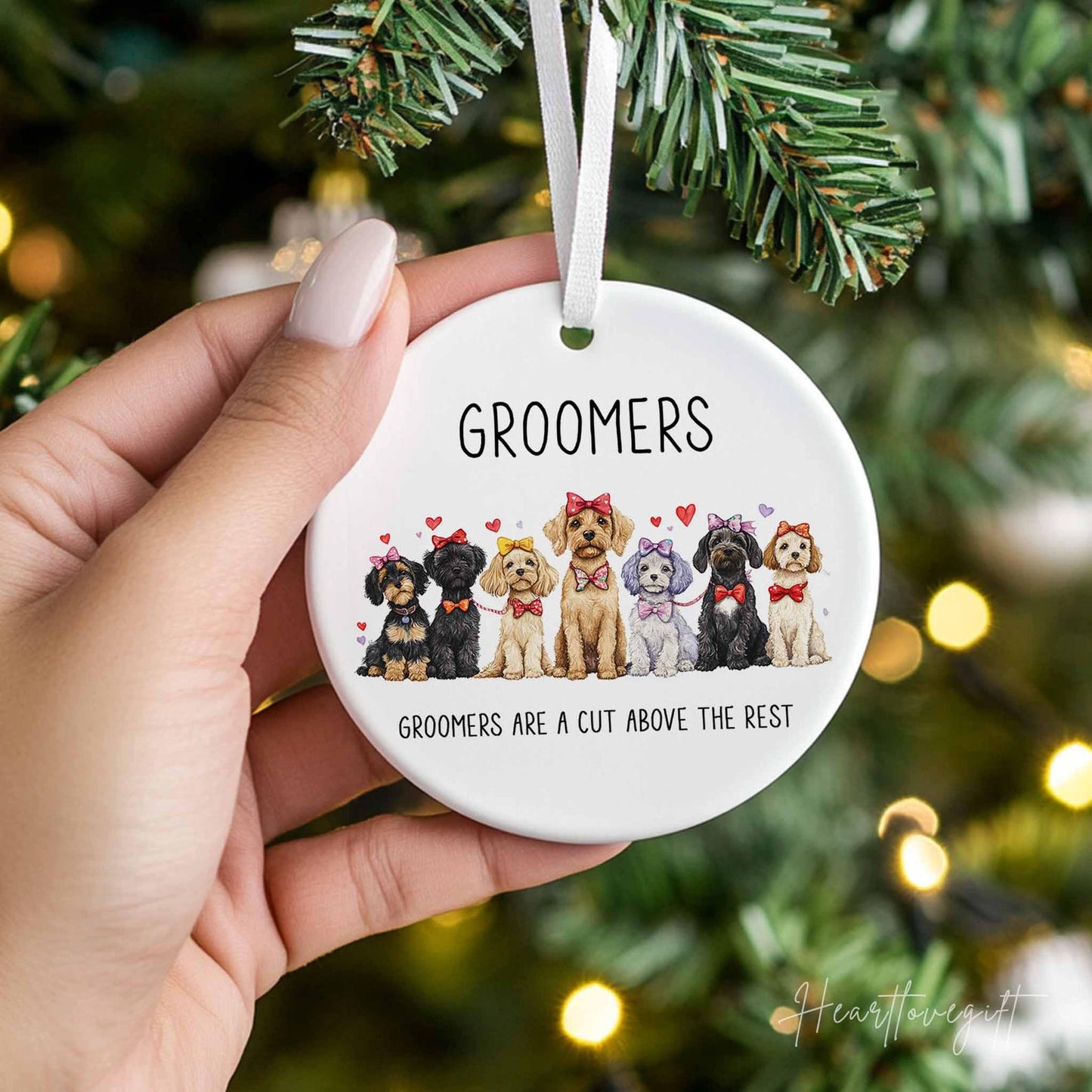 Groomers Are A Cut Above The Rest Ornament, Dog Lovers Christmas Ornament ON0715