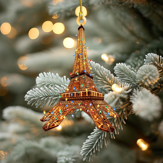 Eiffel Tower Christmas Ornament, France Paris Lover Ornament ON1114