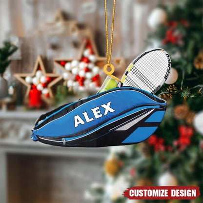 Personalized Tennis Backpacks Ornament, Custom Tennis Lovers Tennis Player Ornament ON0720