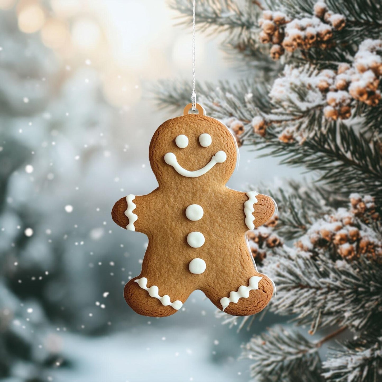 Gingerbread Man Cookie Ornament, Gingerbread Cookie Baker Ornament ON1359