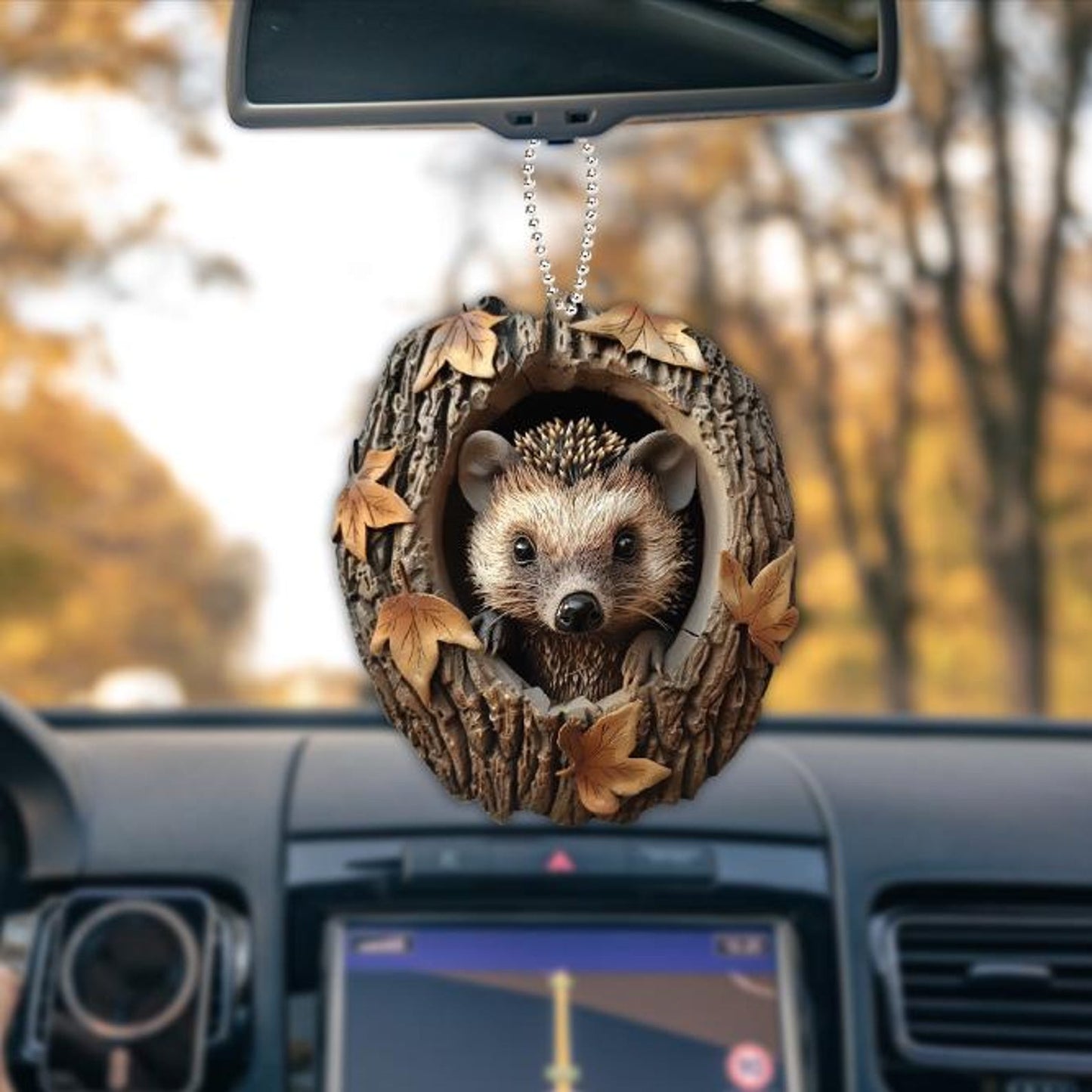 Hedgehog Christmas Ornament, Hedgehog Hanging Christ Tree Ornament ON0849