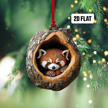 Red Panda Christmas Ornament, Red Panda Lover Ornament ON1170