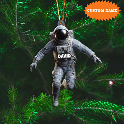 Personalized Astronaut Christmas Ornament, Custom Name Astronaut Lover Ornament ON1670