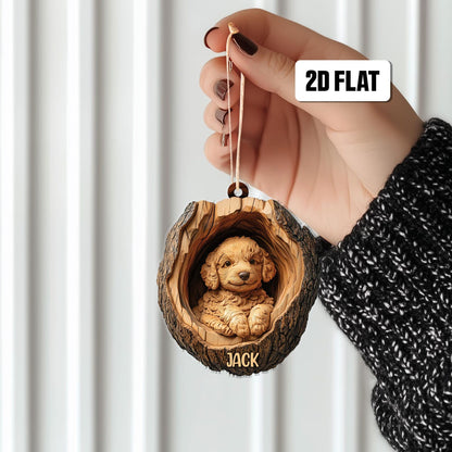 Personalized Goldendoodle Christmas Ornament, Custom Name Goldendoodle Ornament ON1261