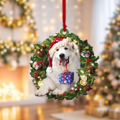 Great Pyrenees Christmas Ornament, Great Pyrenees Lover Christmas Ornament ON1605