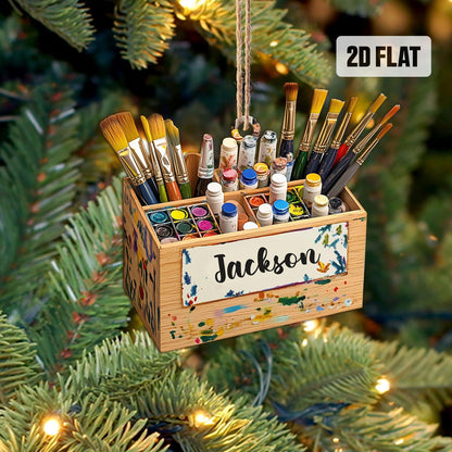 Personalized Artist Ornament, Custom Name Painter Ornament ON1608