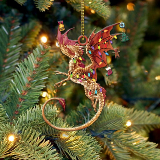 Dragon Christmas Ornament 2024, Dragon Lover Dragon Christmas Tree Ornament ON0301