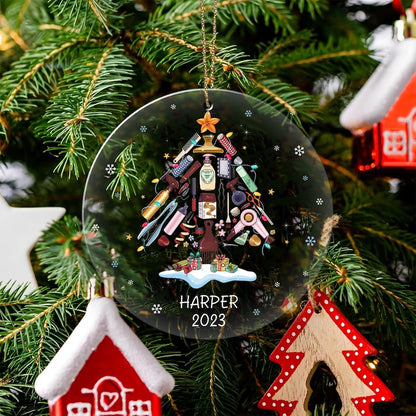 Personalized Tool Hairstylist Christmas Tree Ornament, Custom Hairdresser Hairstylist Barber Christmas Ornament 2024 ON0270