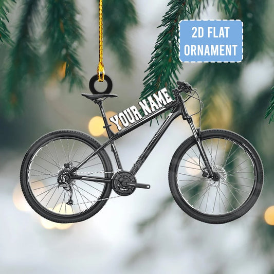 Personalized Name Bicycle Ornament, Custom Christmas Ornaments For Bicycle Lovers ON0347